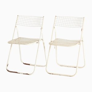 Vintage White Foldable Chair