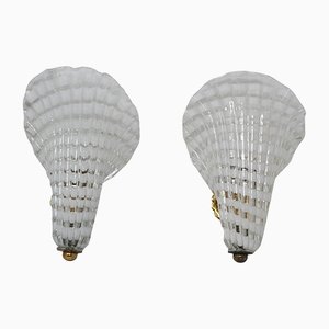 Murano Glass Sconces from Venini, 1950s, Set of 2