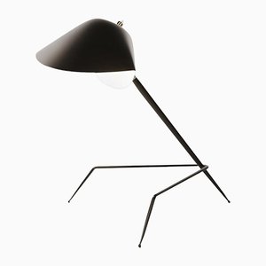 Schwarze Dreibein Lampe von Serge Mouille