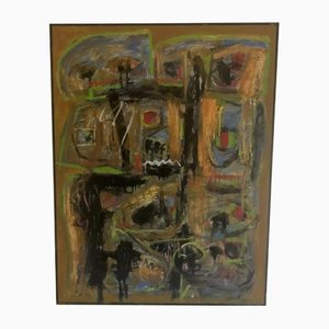 Gilbert Lassale, Abstrakte Komposition, 1990er, Acryl auf Leinwand