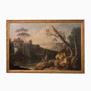 Louis-Philippe Crepin d'Orleans, Landschaftsmalerei, Öl auf Leinwand, gerahmt
