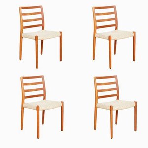 No.85 Dining Chairs by Niels Otto Møller for J.L.Møller, Set of 4