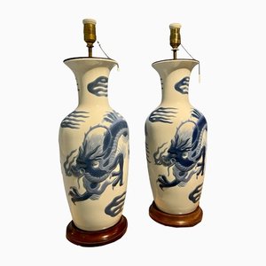 Vase Lamps from Lladro, Set of 2