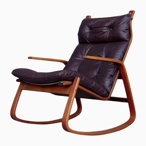 Mid-Century Bentwood Rocking Chair by Ingmar Relling for Westnofa, 1960s