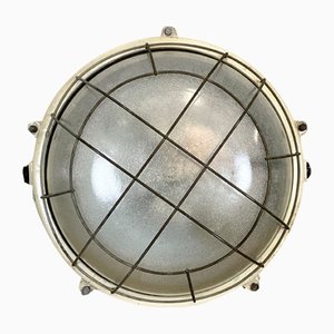 Industrial Cast Aluminium Wall or Ceiling Lamp from Elektrosvit, 1970s