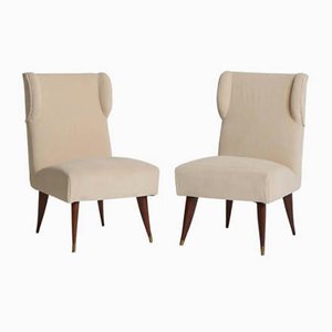 Mid-Century Slipper Chairs by Paolo Buffa, Set of 2
