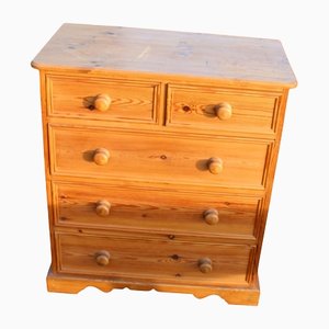 Solid Pine Chest of Drawers, 1960s