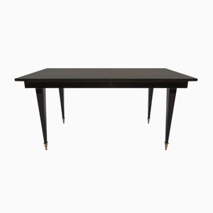 French Iroko & Polyester Dining Table, 1960