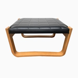 Mid-Century Finnish Pulkka Lounge Chair Stool by Ilmari Lappalainen for Asko