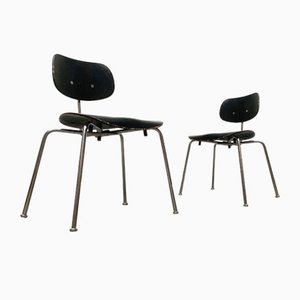 Mid-Century Early German SE68 Stacking Chair by Egon Eiermann for Wilde + Spieth