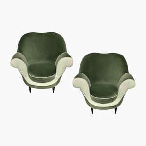 Sculptural Armchairs by Ico Parisi, 1950s, Set of 2