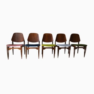 Proserpio Chairs, 1950s, Set of 5