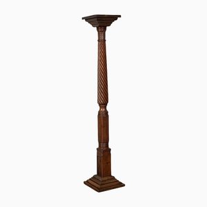 Antique English William IV Mahogany Torchere or Plant Stand, 1830s