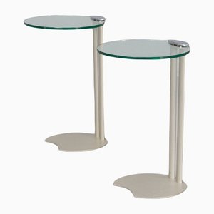 Metal and Glass Side Tables by Horst Brüning for Kill International, Set of 2