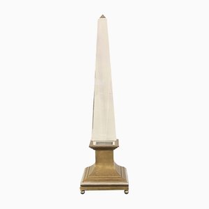 Acrylglas Obelisk Tischlampe von Sandro Petti für Maison Jansen, France, 1970er