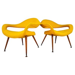 Du 55 P Lounge Chairs by Gastone Rinaldi, Italy, 1954, Set of 2