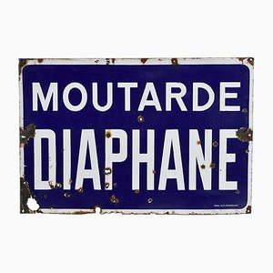 Moutarde Diaphane Enamelled Plate