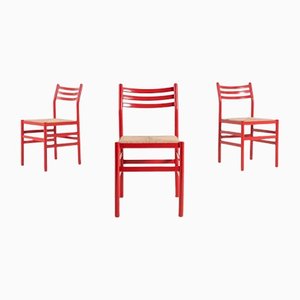 Italian Modern Chairs, 1970s, Set of 3