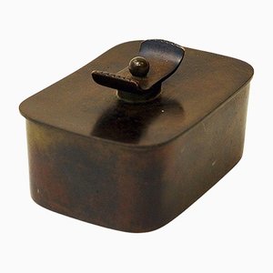 Swedish Brutalist Bronze Casket Box from GAB, 1930s