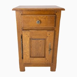 French Provincial Solid Oak Nightstand, 1990s