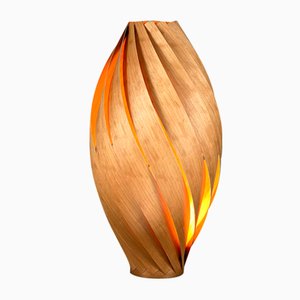 Lámpara de pie Atmospheric Ambience de madera de cerezo de Manuel Döpper para Gofurnit