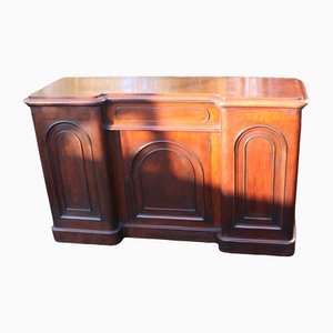 Large Mahogany 3 Door Sideboard with Slides, 1900s