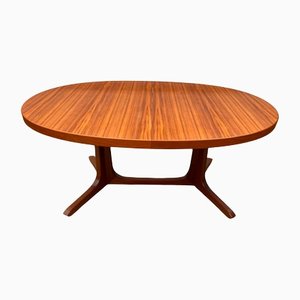 Scandinavian Expandable Oval Table in Teak, 1960s