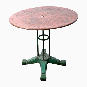 Industrial Metal Dining Table, 1920s