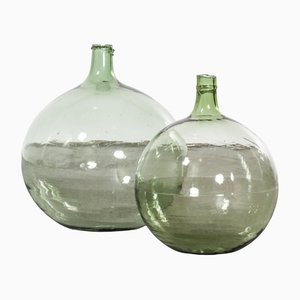 Französische Vintage Modell 957.9 Glas Demijohns, 2er Set