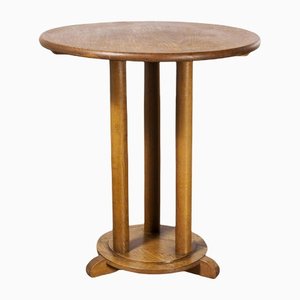 Circular Side Table with Three Column Base, 1940s