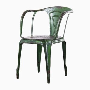 French Green Armchair from Tolix, 1940s