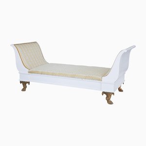 Early 20th Century Empire Revival Scandinavian Painted Daybed