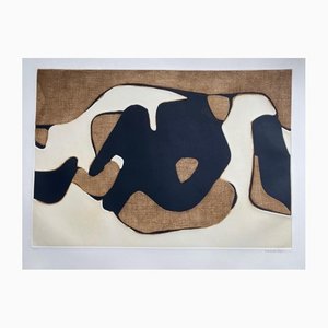 Conrad Marca-Relli, Composition, 1977, Lithographie & Technique Mixte