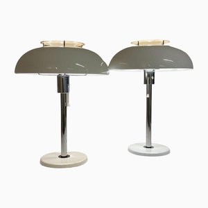 Scandinavian Modern Mushroom Table Lamps by Fagerlhults, 1970s, Set of 2