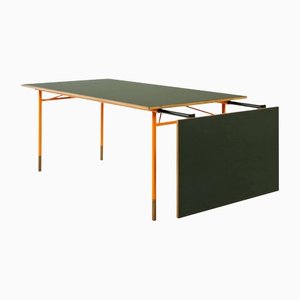 Tavolo da pranzo Nyhavn allungabile, Lino e legno di Finn Juhl per Design M