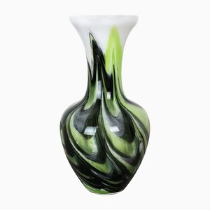Extra große italienische Vintage Pop Art Florence Vase aus Opalglas, 1970er