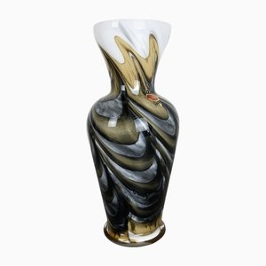 Extra Large Italian Multi Colored Pop Art Opaline Vase, 1970s