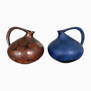 German 313 Pottery Vases by Kurt Tschörner from Ruscha, 1960s, Set of 2