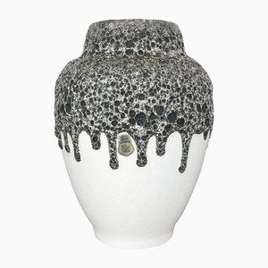 Vase Fat Lava Vintage en Poterie par Emons Söhne pour ES Ceramics, 1960s