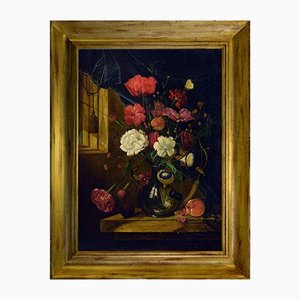 Giovanni Perna, Still Life, Oil on Canvas, Framed