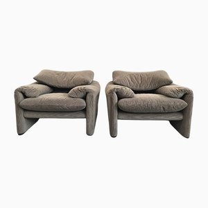 Armchairs by Vico Magistretti for Cassina, Set of 2