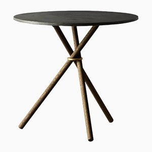 Aldric Café Table (Dark Concrete) by Eberhart Furniture