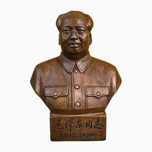 Bronze Bust of Mao Zedong, 20th-Century