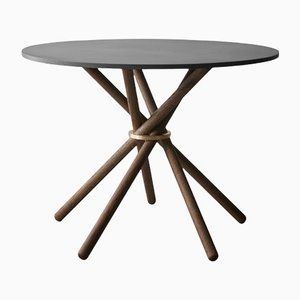 Hector 105 Dining Table (Dark Concrete) by Eberhart Furniture