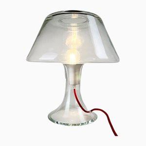 Clear Glass Table Lamp by Maria Berntsen for Danish Holmegaard
