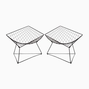 Dänische Vintage Oti Stühle mit Drahtgestell von Niels Gammelgaard für Ikea, 1980er, 2er Set