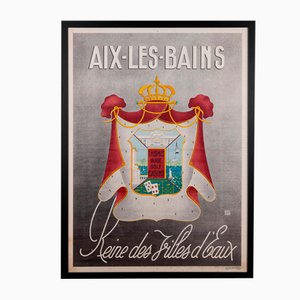 Poster pubblicitario di Aix Les Bains Golf Casino Savoie, Francia, anni '30