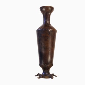 Französische Bronze Vase von Jean Désiré Ringel Dillzach, 1880er