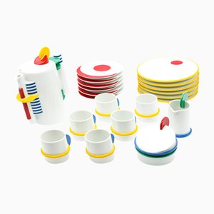 Service à Thé par Marcello Morandini pour Rosenthal, Allemagne, 1987, Set de 6