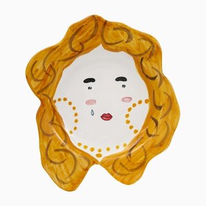 Flacher Hintergrund Head of Curly Le Ceramiche von Domenico Principato für TAF